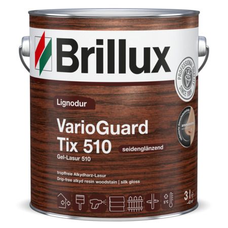 Brillux Lignodur VarioGuard Tix 510 8412 teak 750 ml