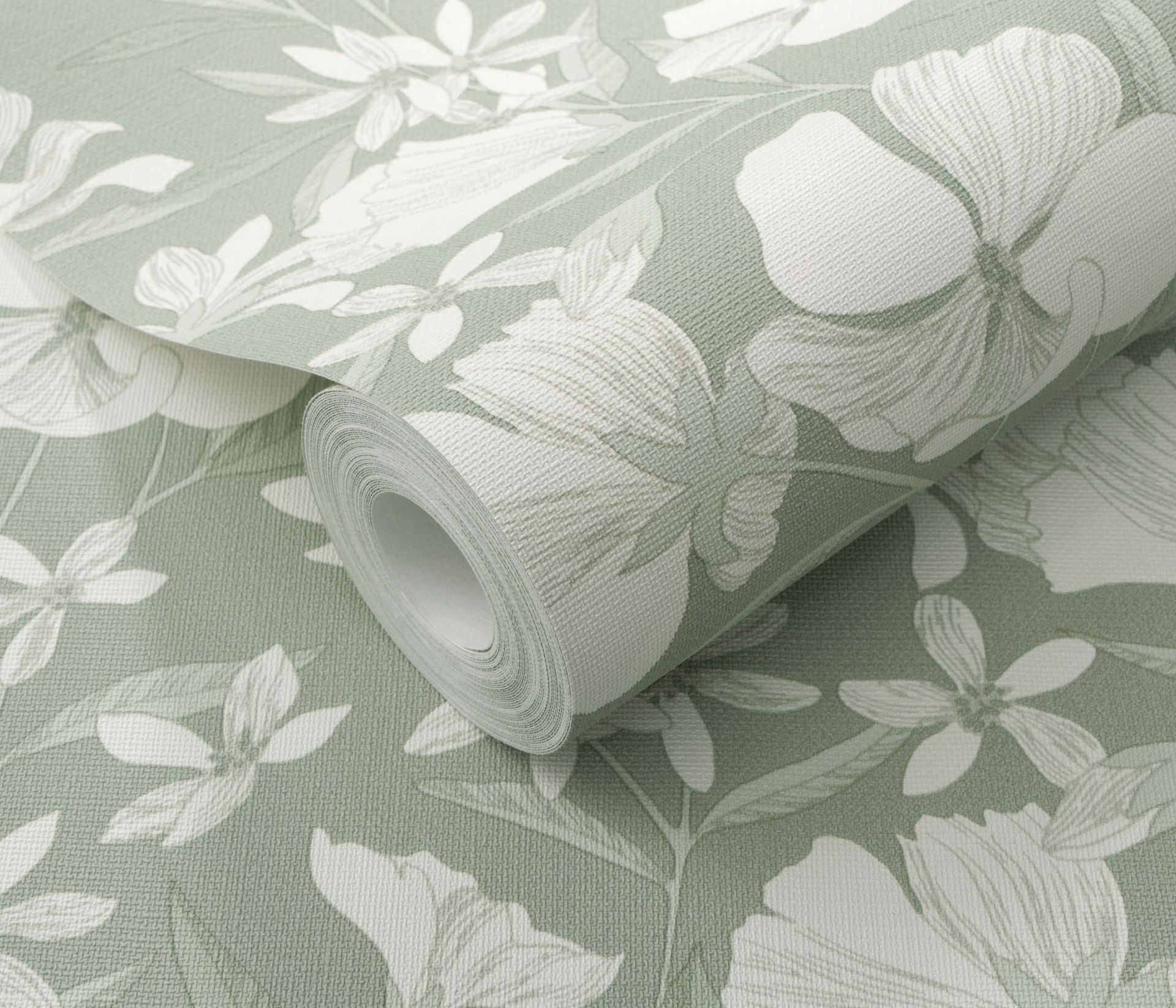 Blumentapete Blumenmotiv grün Erismann 1051907 Blumentapete Blumenmotiv grün Erismann 1051907