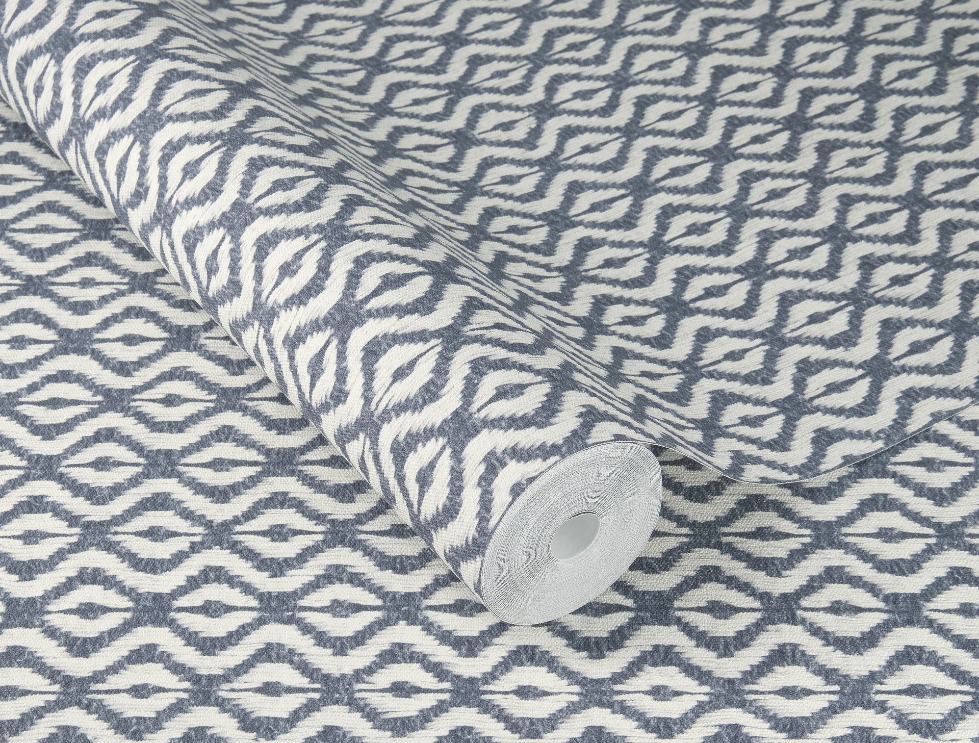 Vliestapete Ikat blau 410648 Vliestapete Ikat blau 410648