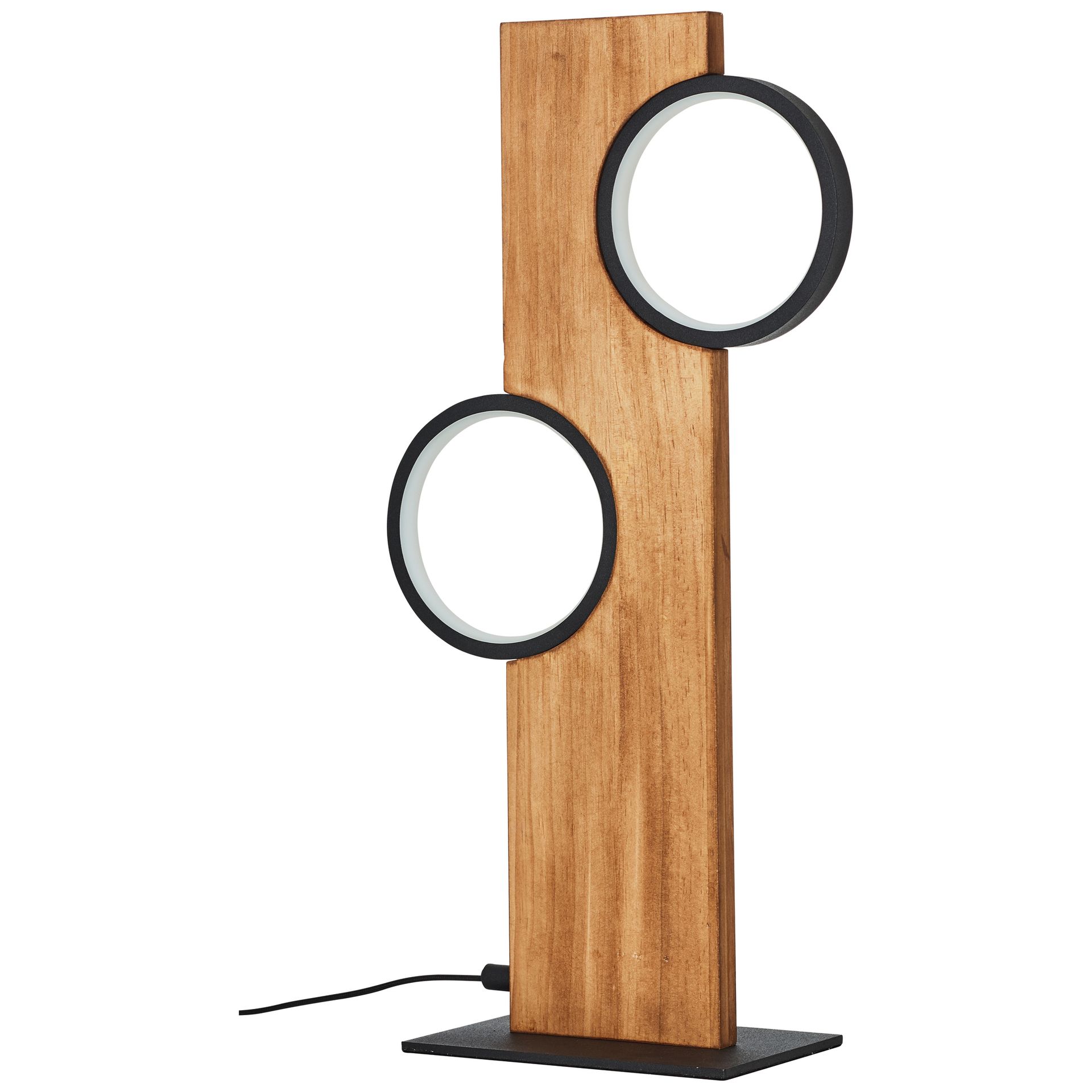 Tischleuchte aus Holz - Elena - Braun Tischleuchte aus Holz - Elena - Braun