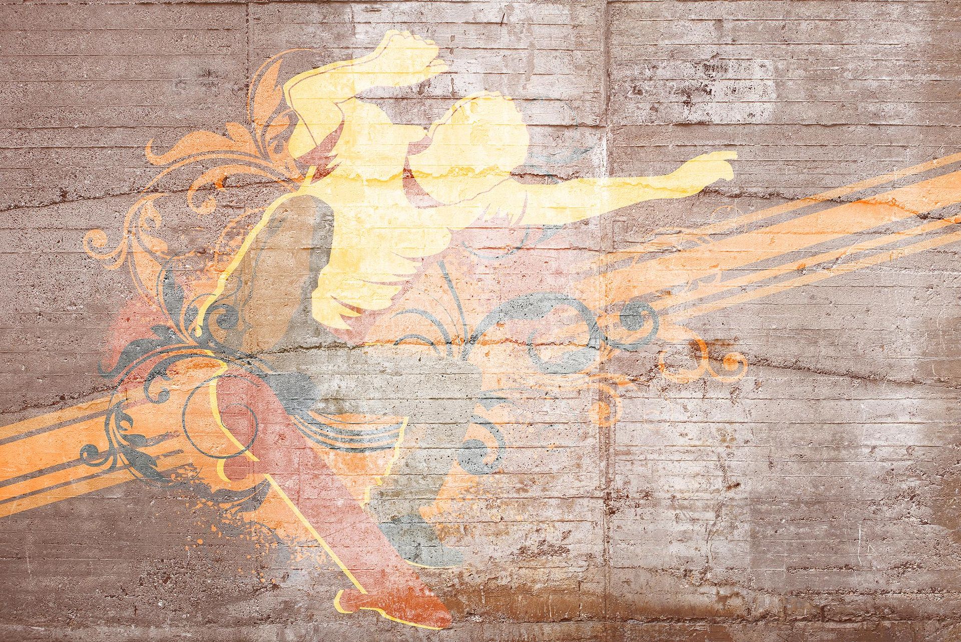 A.S. Création XXL 5 Fototapete, Graffiti, 4m x 2,67m DD114903 Dekorbild