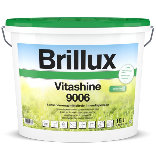 Brillux Vitashine 9006 weiß konvervierungsmittelfrei 5 l