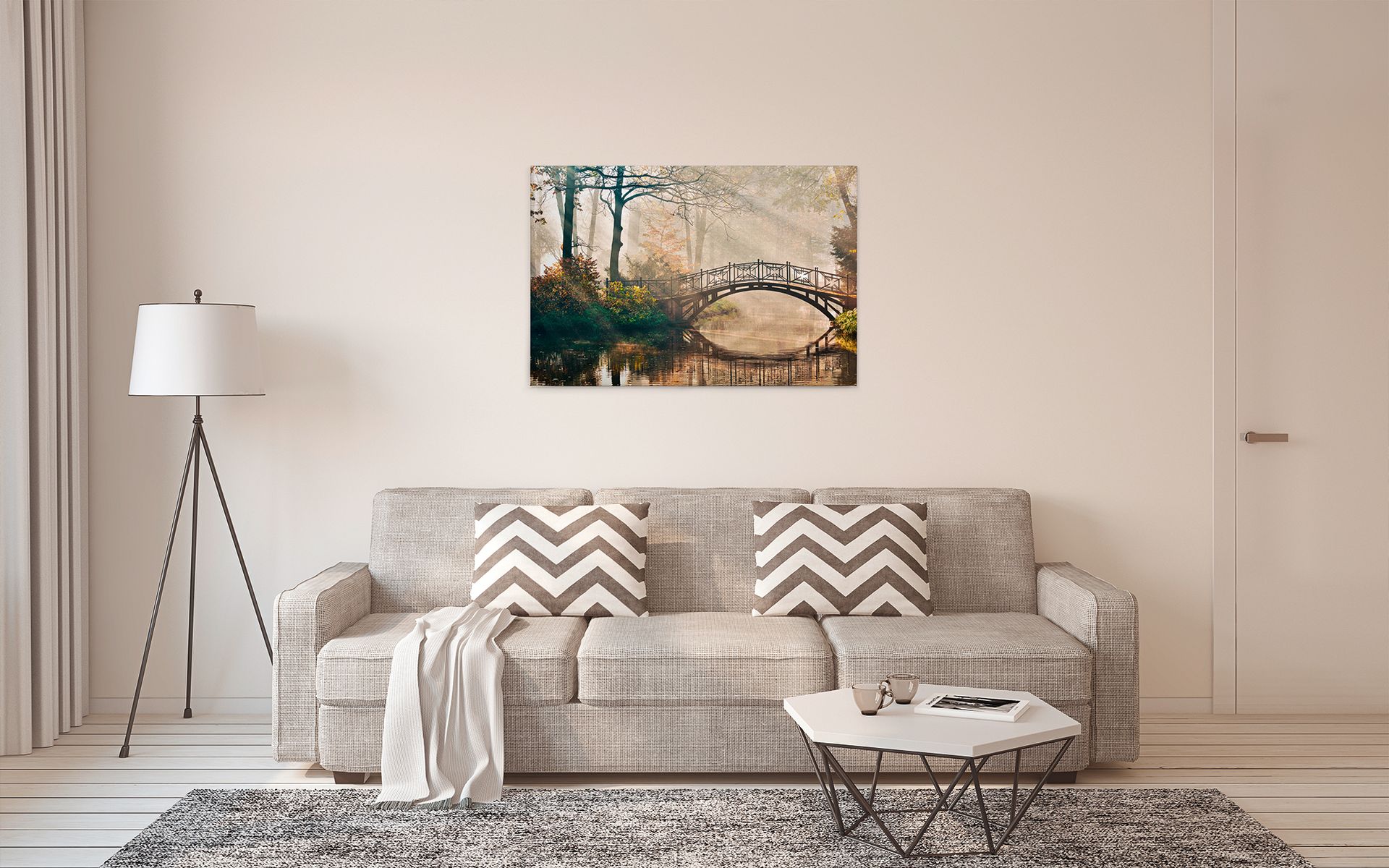 Leinwandbild Brücke, 90x60 cm DD120302