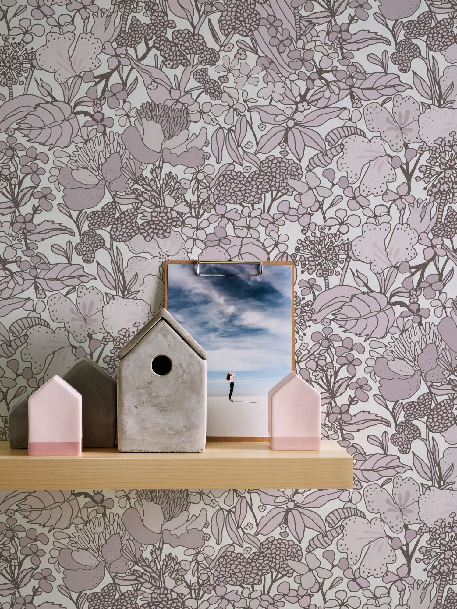 Architects Paper Floral Impression, Dschungeltapete, creme, braun 377565