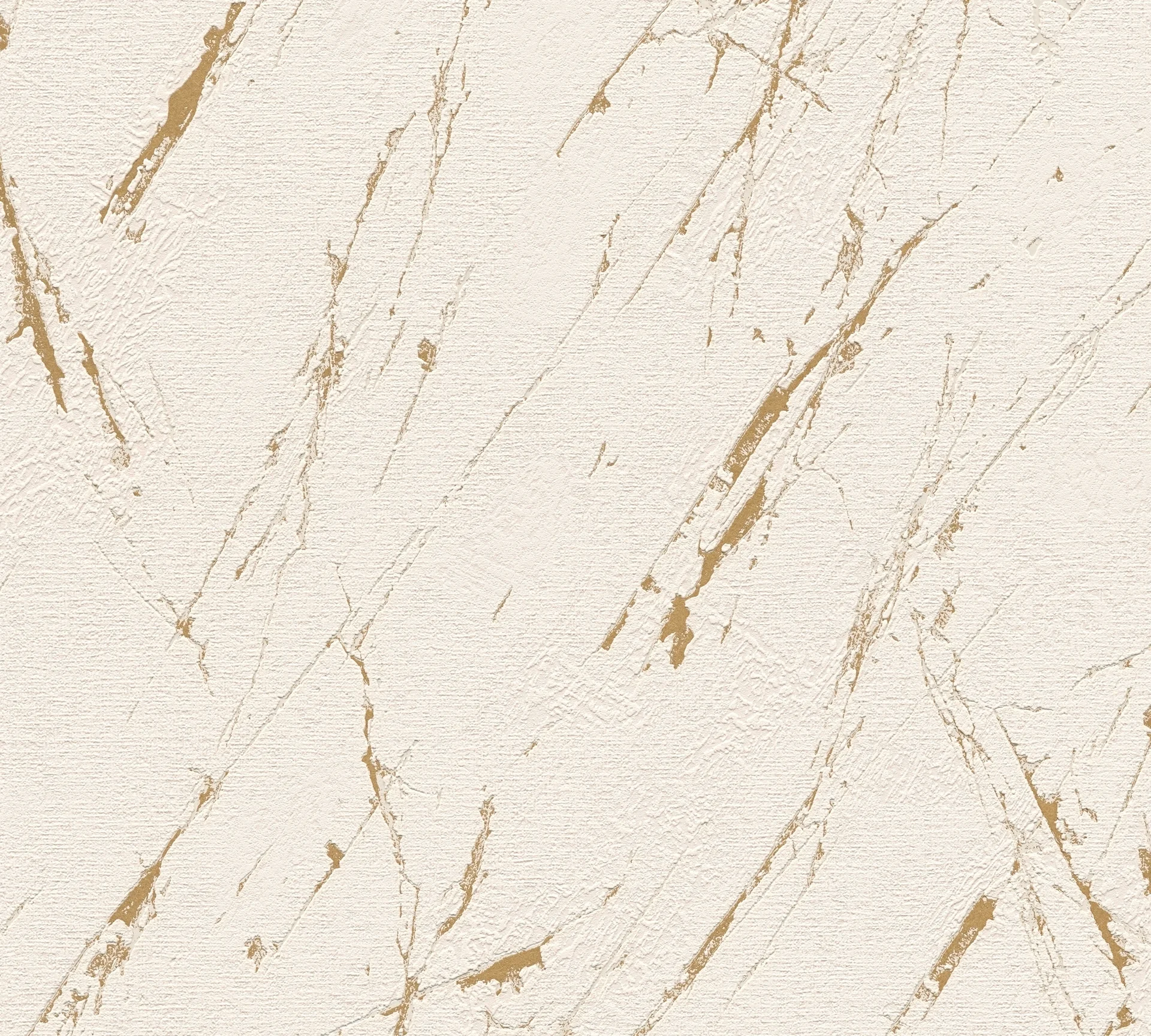 A.S. Création Casual Living, Marmoroptik, beige, gold und metallic 393364 Dekorbild