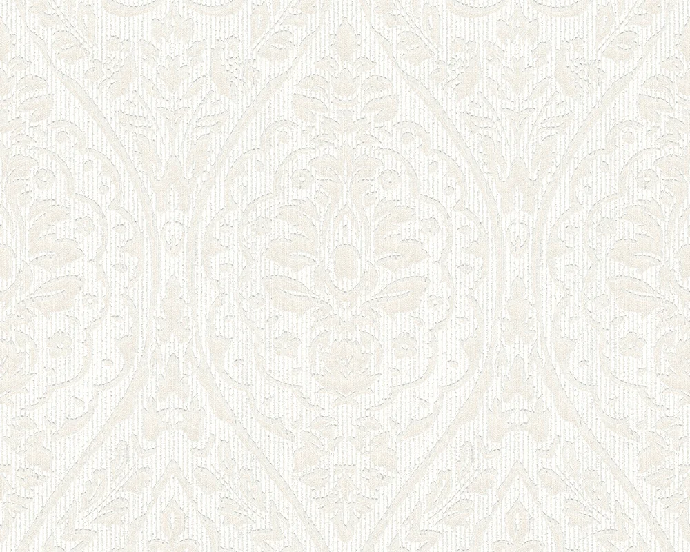 Architects Paper Tessuto 2, Streifentapete, creme, weiß 961954 Dekorbild