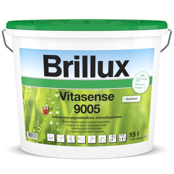 Brillux Vitasense 9005 - 5 l weiß konservierungsmittelfrei