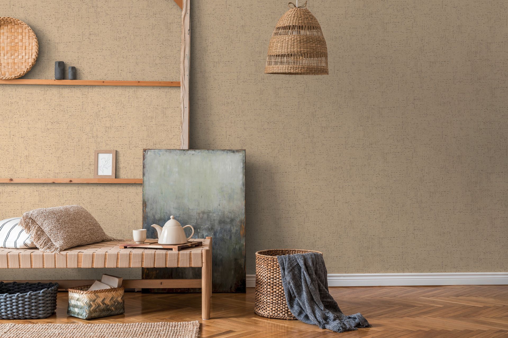 Raumbild 6 Livingwalls Metropolitan Stories 2, Unis, beige, braun 379046