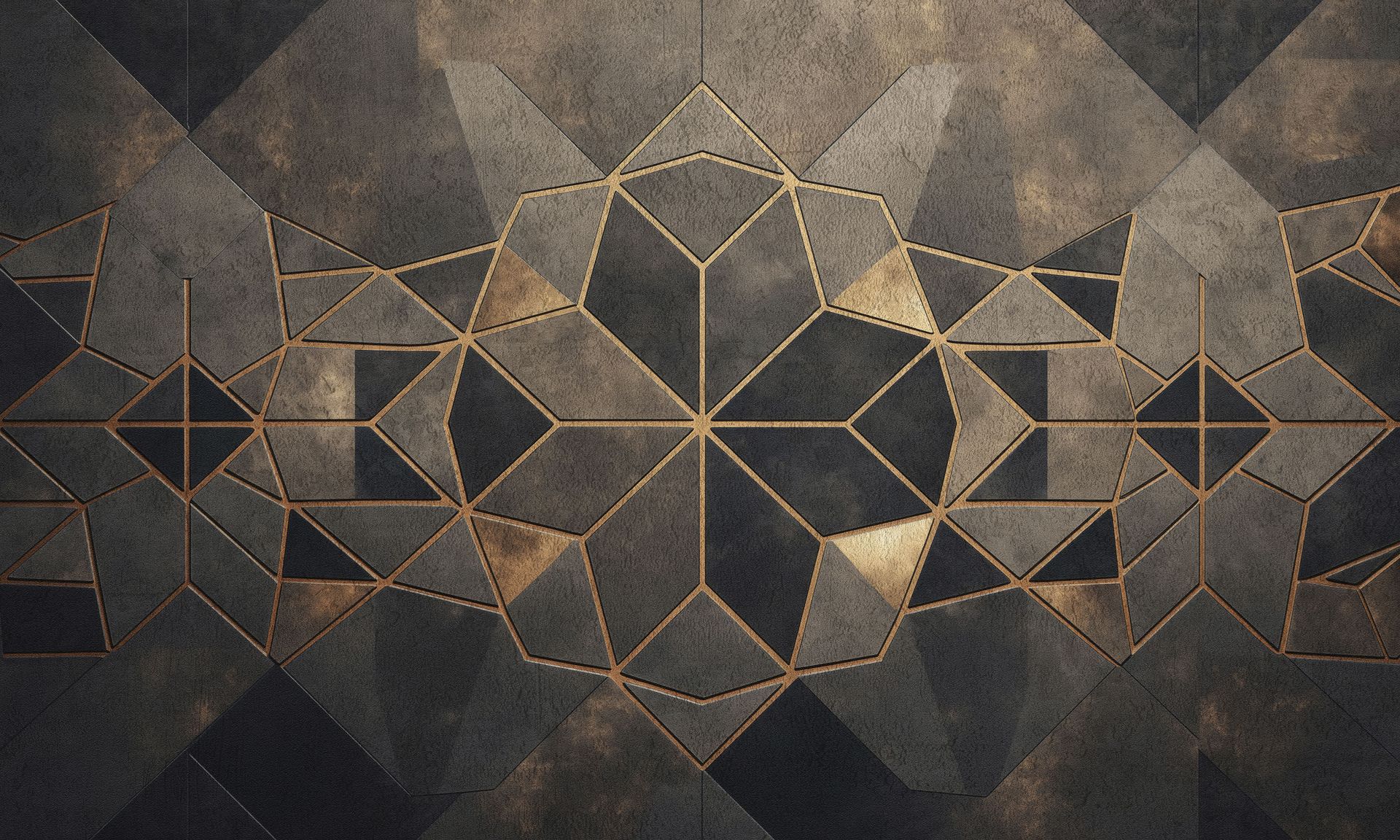 Vliestapete Art Deco Geometrie anthrazit gold metallic Vliestapete Art Deco Geometrie anthrazit gold metallic