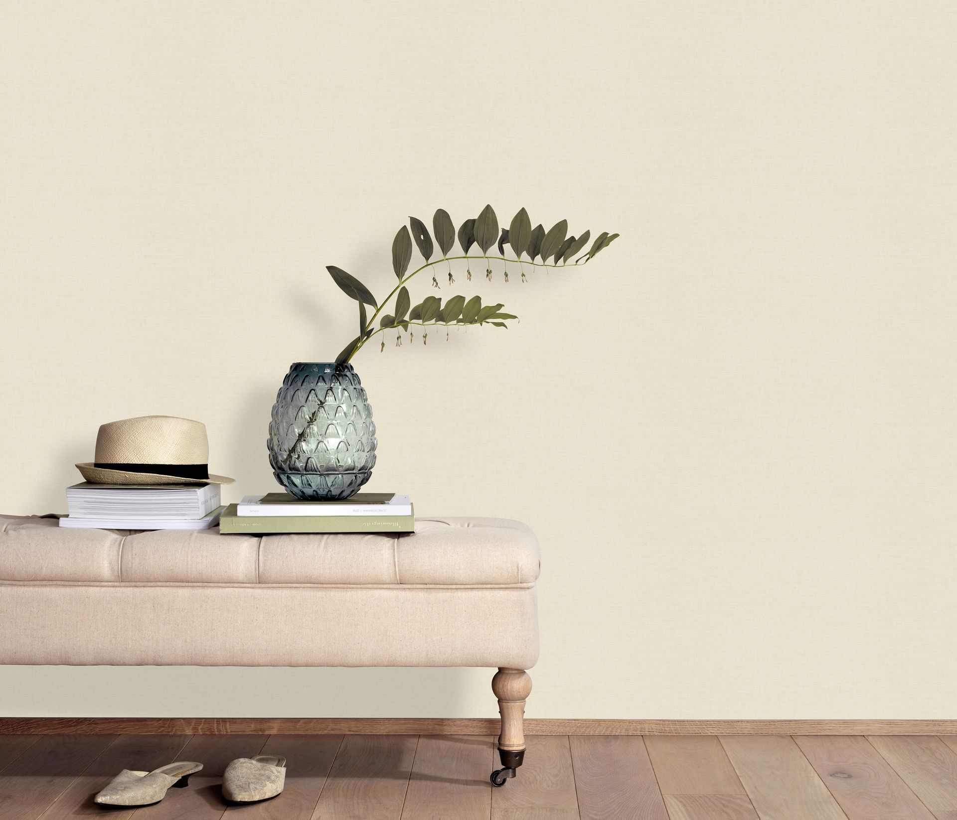 Unistapete Leinenstruktur beige Erismann 1026214