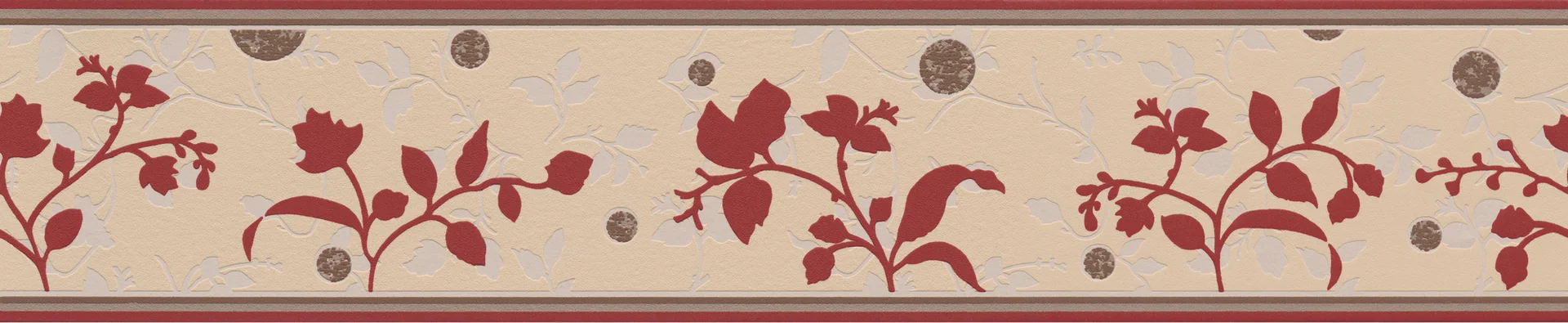 A.S. Création Only Borders 10, Florale Tapete, rot, braun 258823 Dekorbild