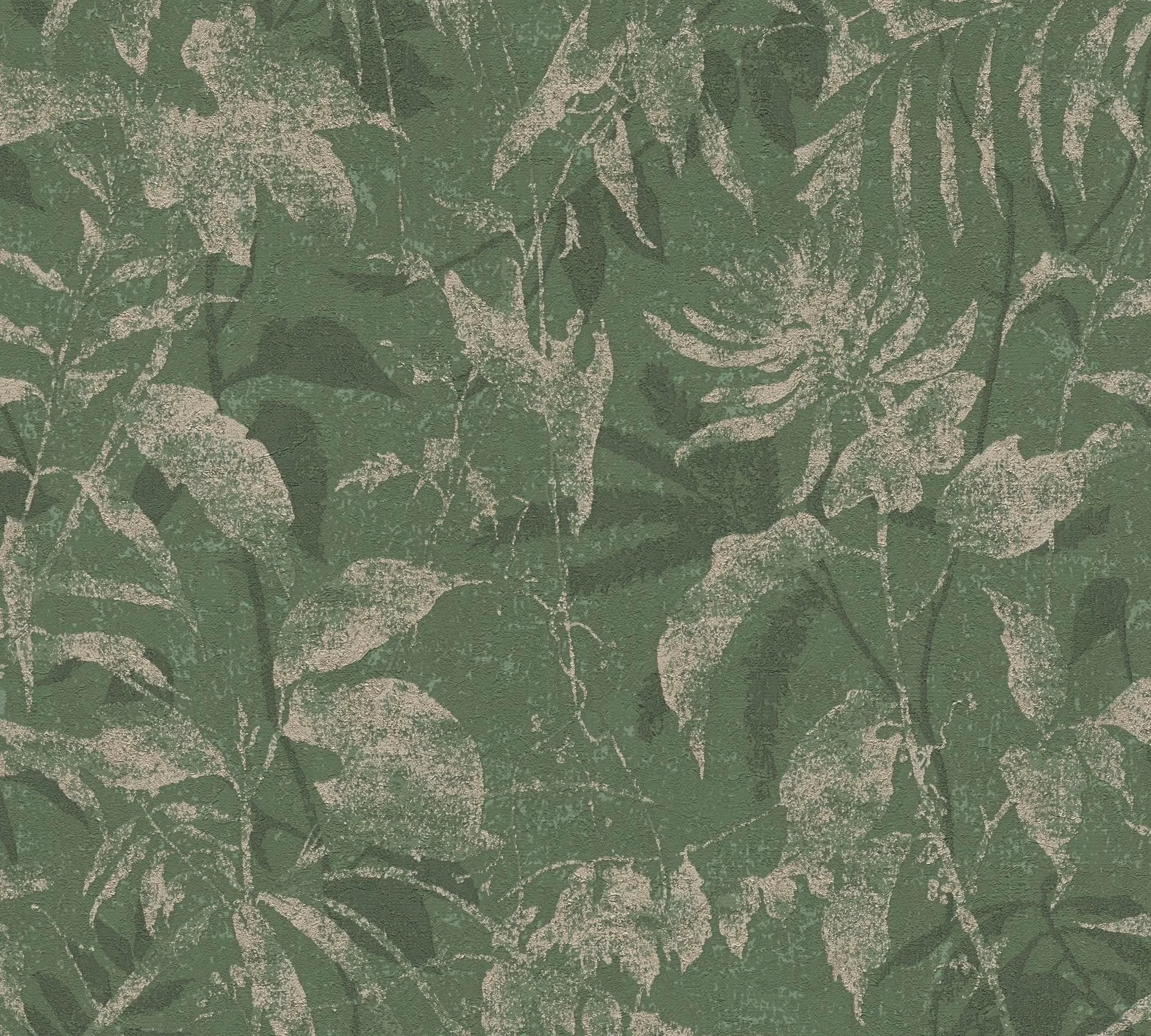 Satintapete, Floral, grün 782036 Dekorbild