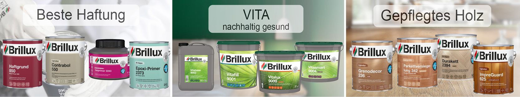 Banner Wohntrends, beste Haftung, Vita, gepflegtes Holz
