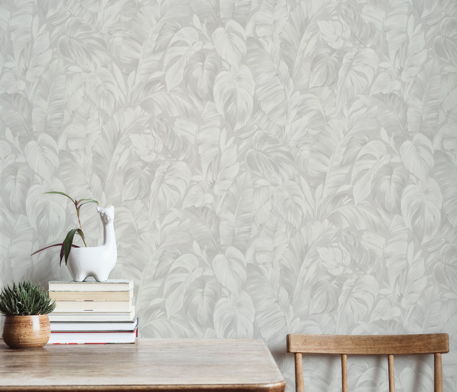 Mustertapete Blättermotiv beige Erismann 1041610
