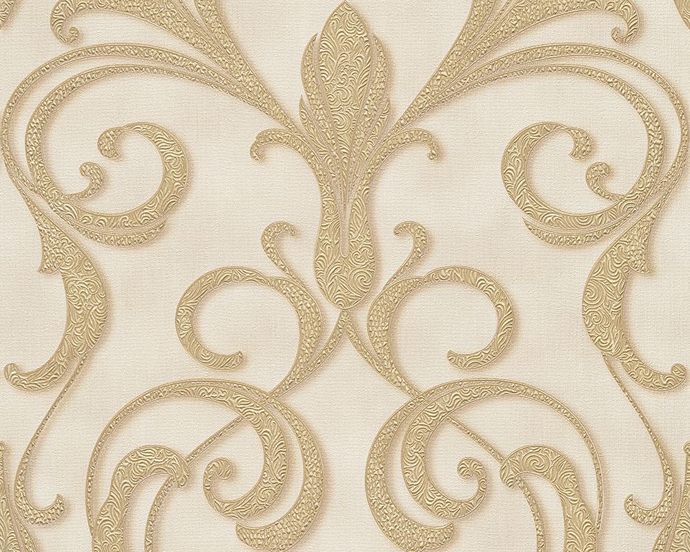 Architects Paper Nobile, Barock Tapete, gold, creme 958925 Dekorbild
