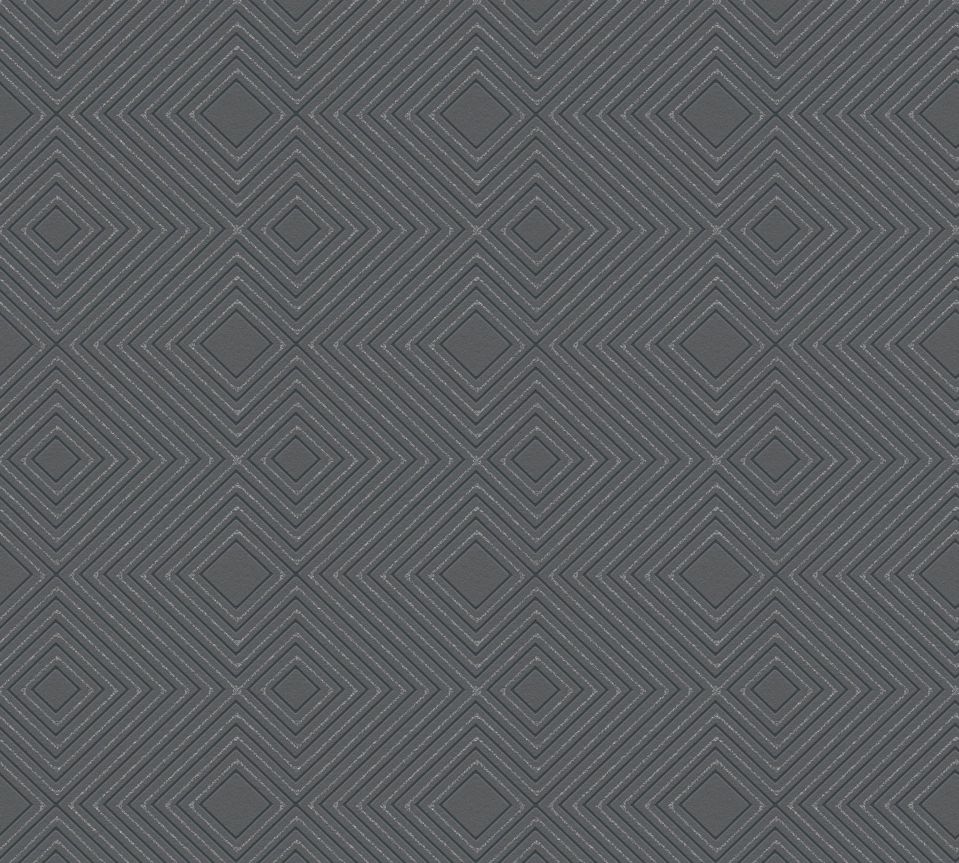 A.S. Création Attractive, 3D Tapete, schwarz 377581 Dekorbild