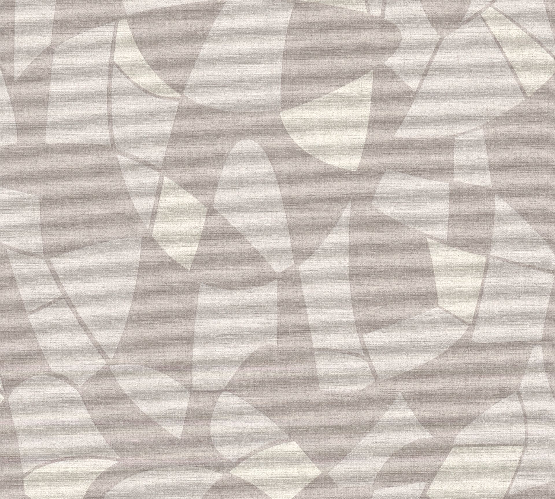 A.S. Création Antigua, Grafiktapete, grau, creme 390933 Dekorbild