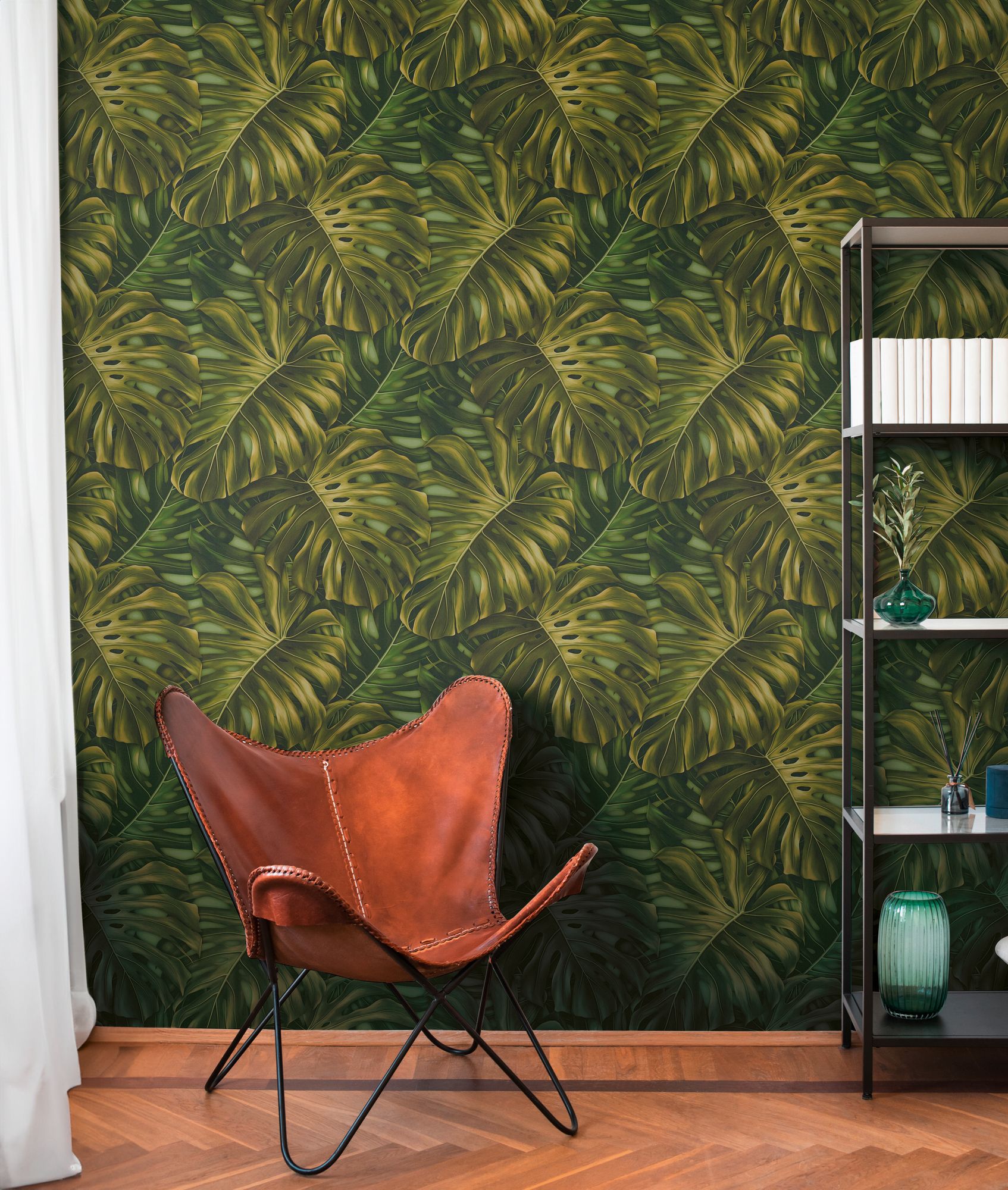 A.S. Création Monstera grün-schwarz 397011