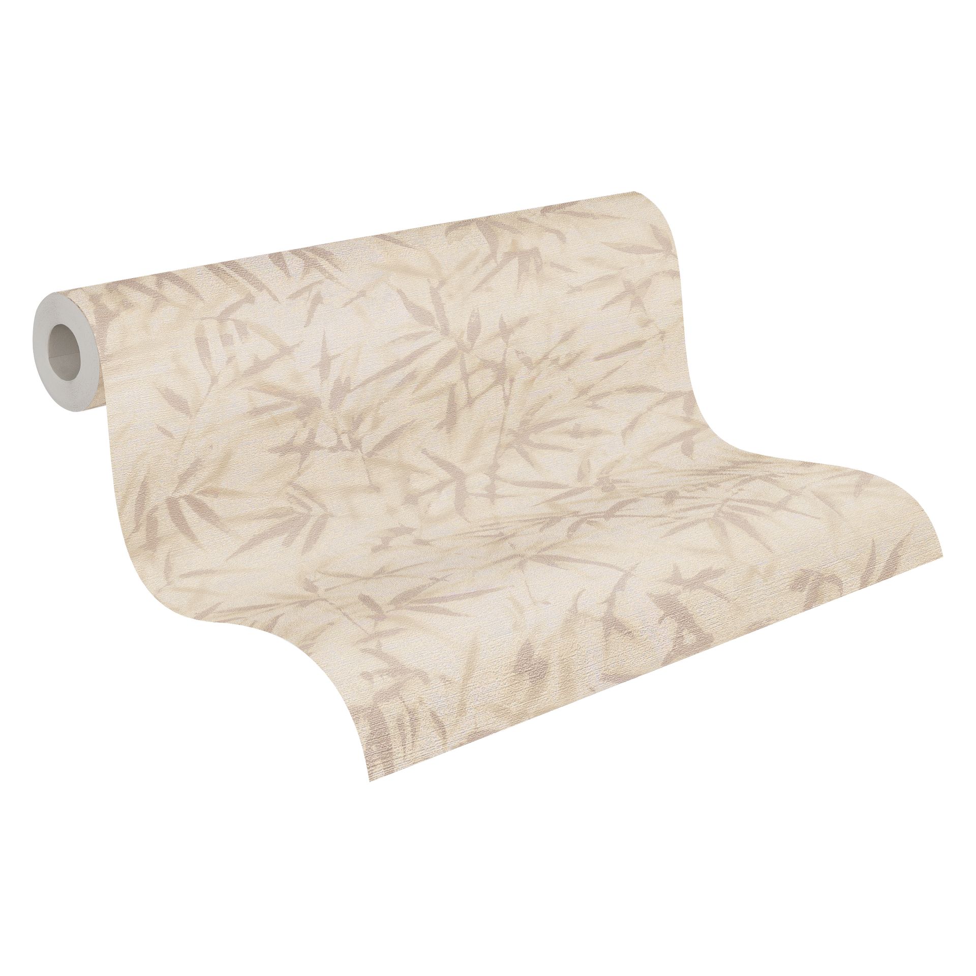 Vliestapete Floral - Blätter, beige, metallic, A.S. Création 790463 Vliestapete Floral - Blätter, beige, metallic, A.S. Création 790463