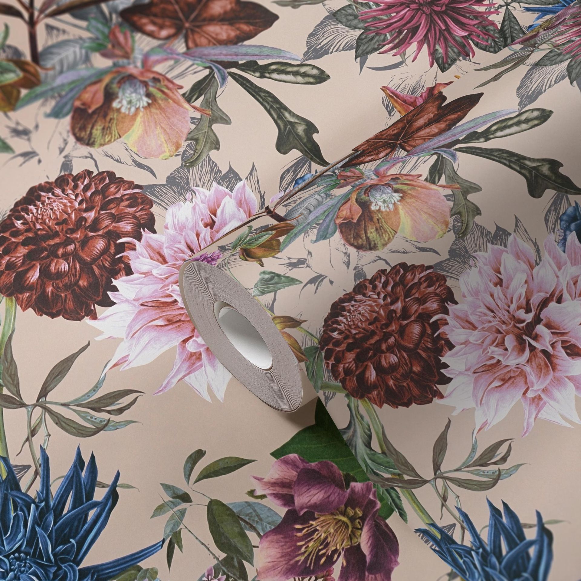 A.S. Création Dream Flowery, Florale Tapete, bunt, beige 381755 A.S. Création Dream Flowery, Florale Tapete, bunt, beige 381755