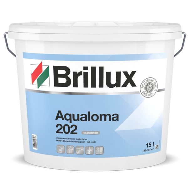 Farbe Brillux Aqualoma ELF 202 weiß, stumpfmatt 15 l