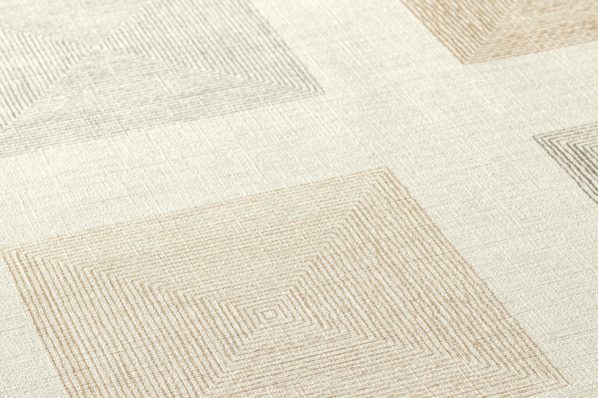 A.S. Création Ethnic origin, Geometrische Tapete, grün, creme 371722