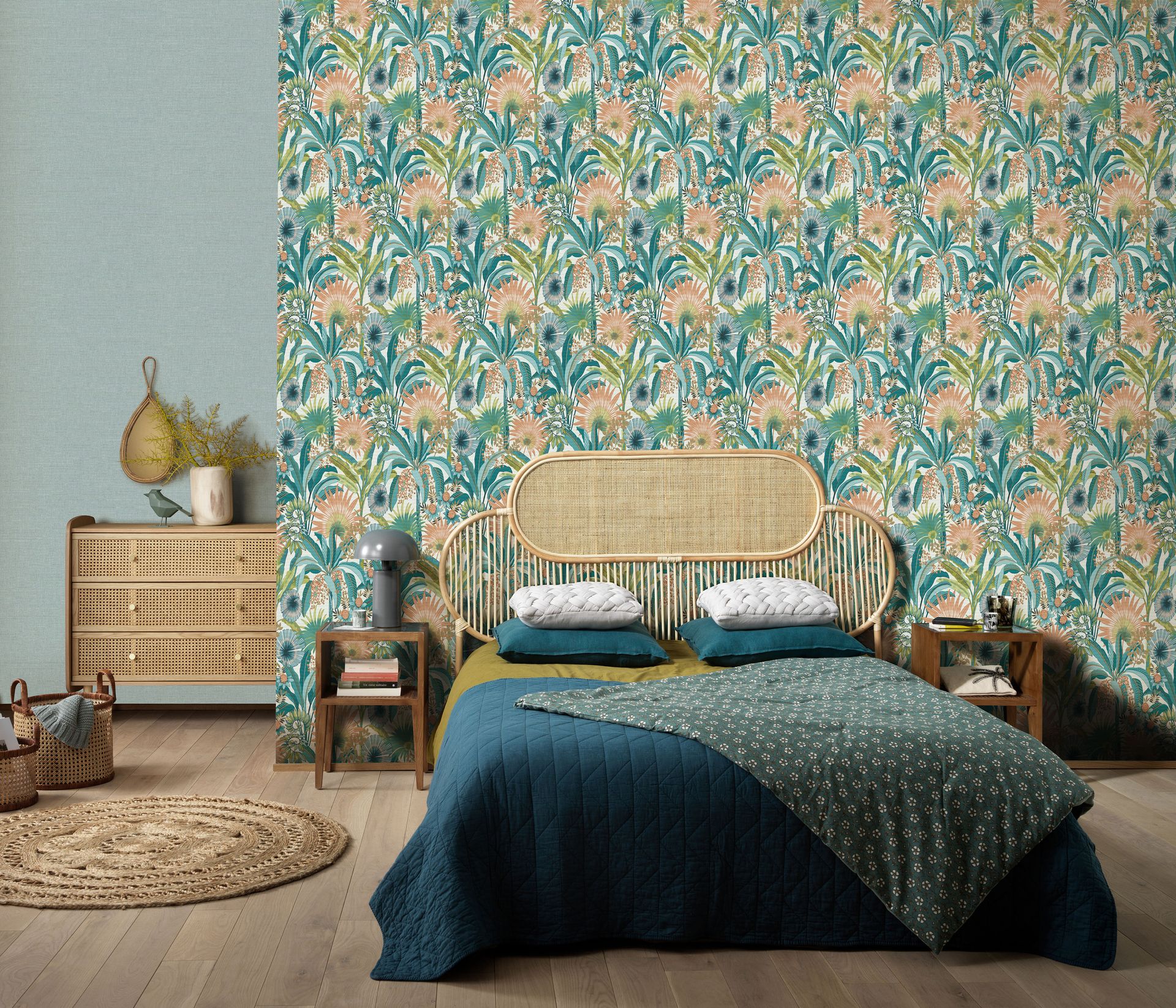 Vliestapete Dschungelmotiv creme Erismann 1039018 Vliestapete Dschungelmotiv creme Erismann 1039018