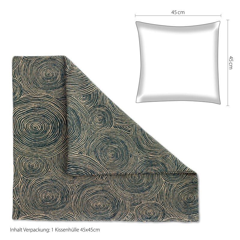 Kissenhülle IW533633 Blau Cape Town 45x45cm Kissenhülle IW533633 Blau Cape Town 45x45cm
