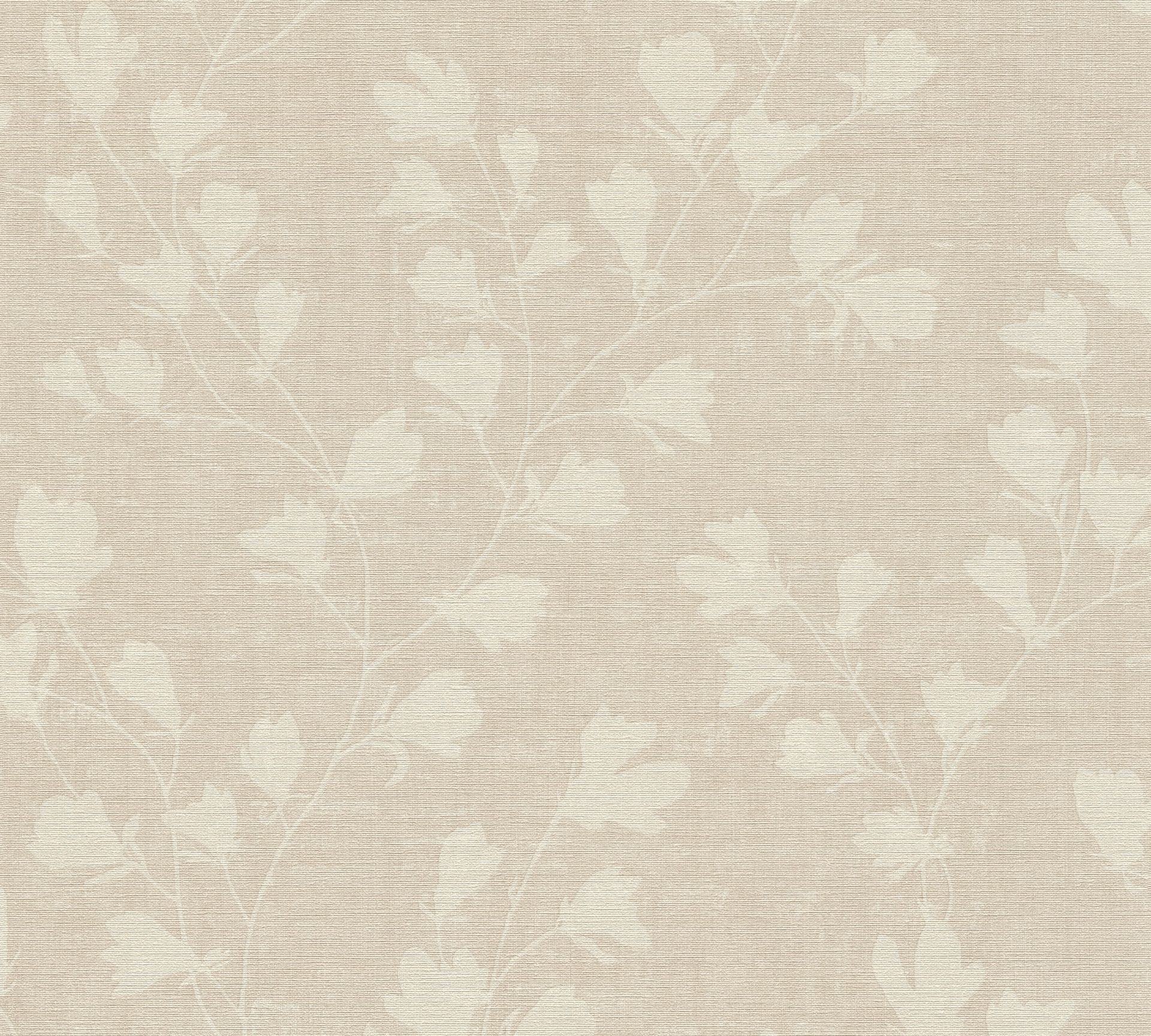 A.S. Création Nara, Florale Tapete, grau, beige 387474