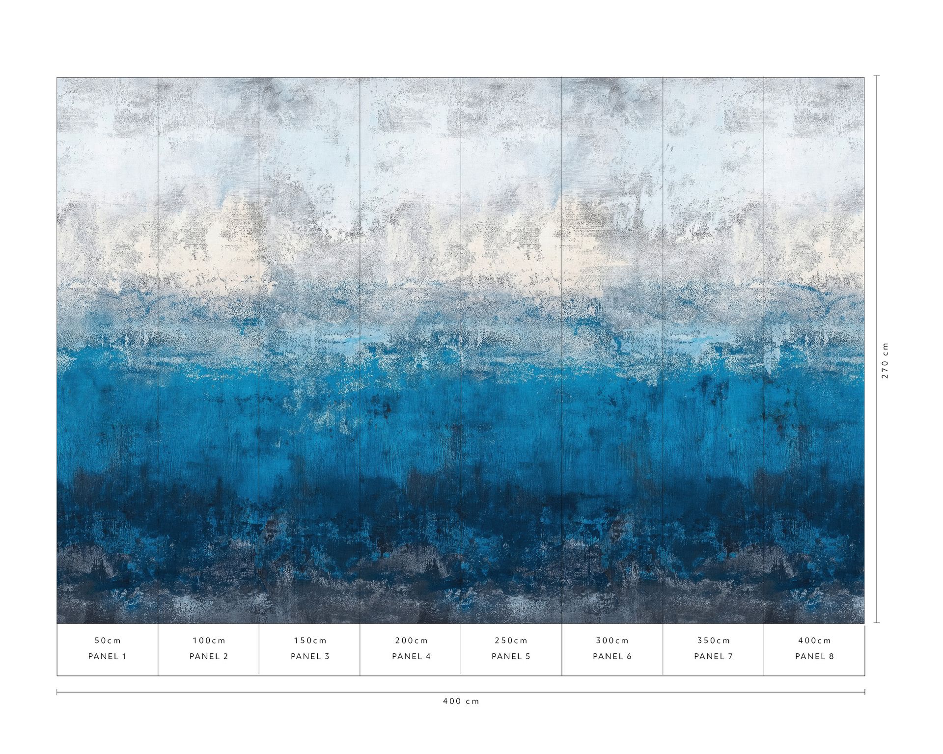 Vliestapete Aquarelloptik blau Erismann 220850701