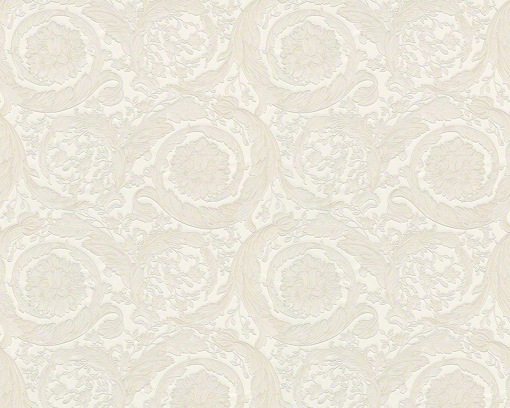 Versace wallpaper Versace 3, Design Tapete, creme, silber 935832