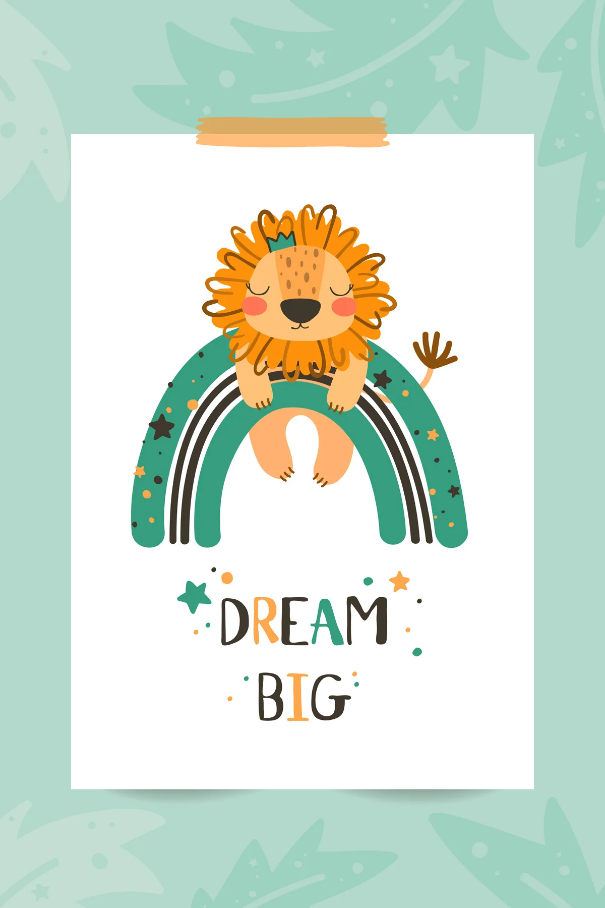 Leinwand Dream Big II 30 x 45 cm