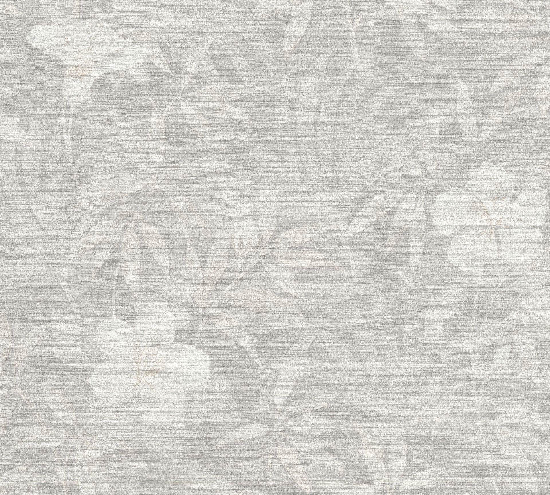 A.S. Création Cuba, Florale Tapete, beige, grau 380284