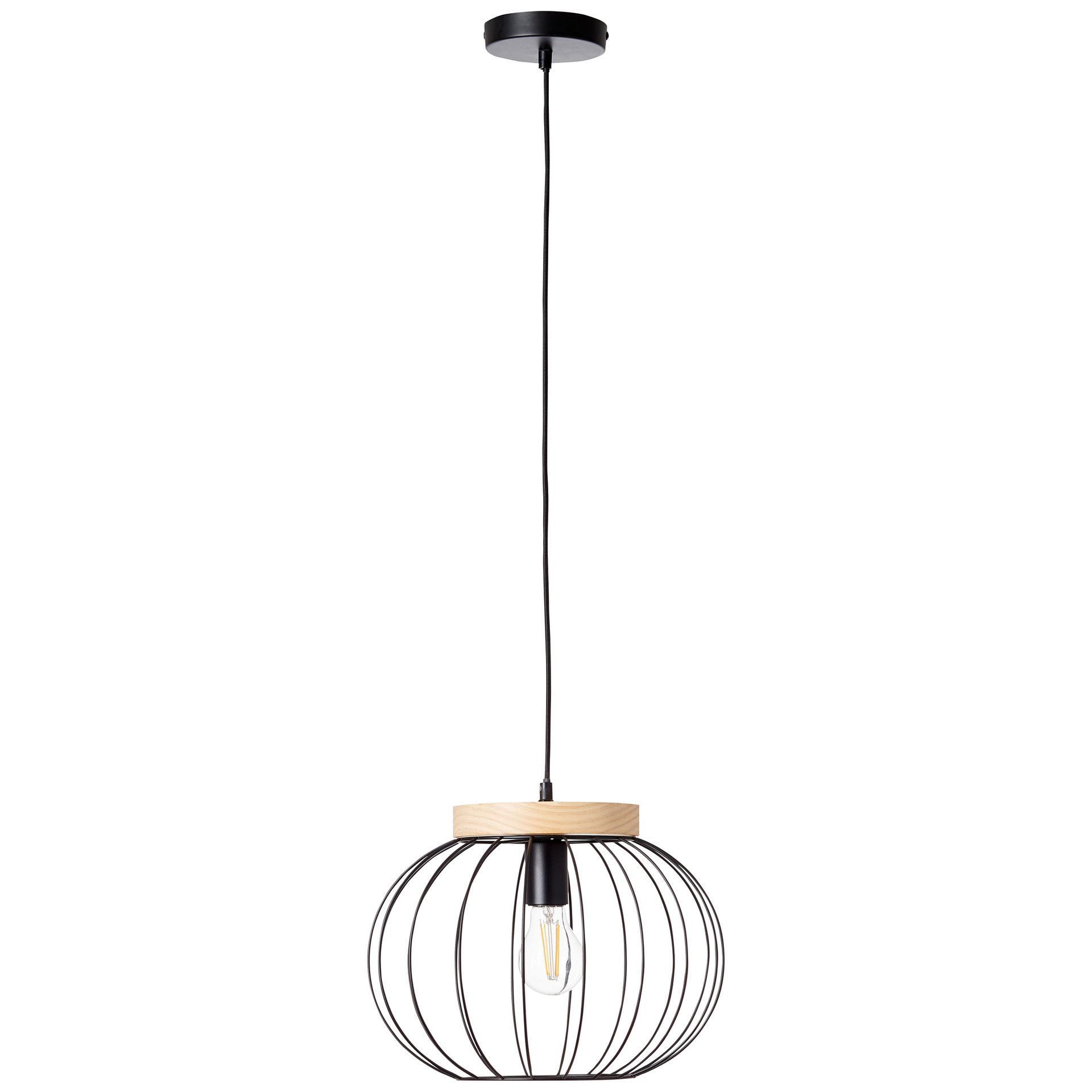 Pendelleuchte Oliver - Holz Braun