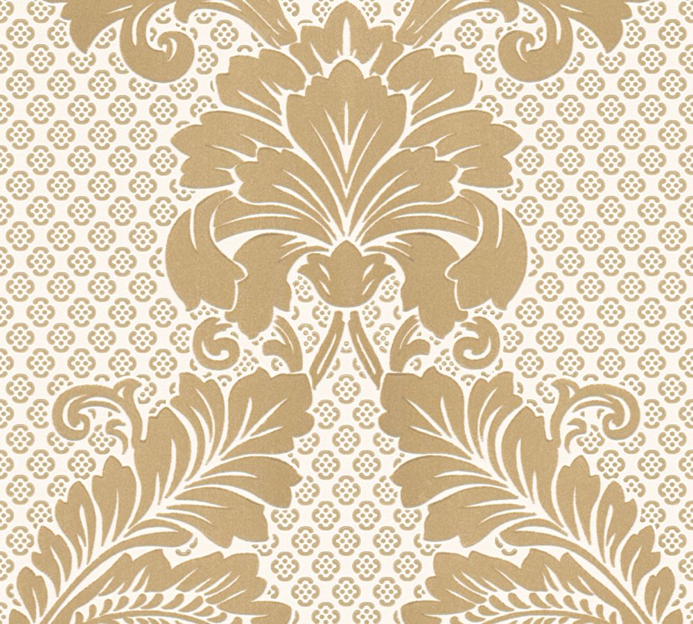 Architects Paper Luxury Wallpaper, Barock Tapete, gold, creme 305442