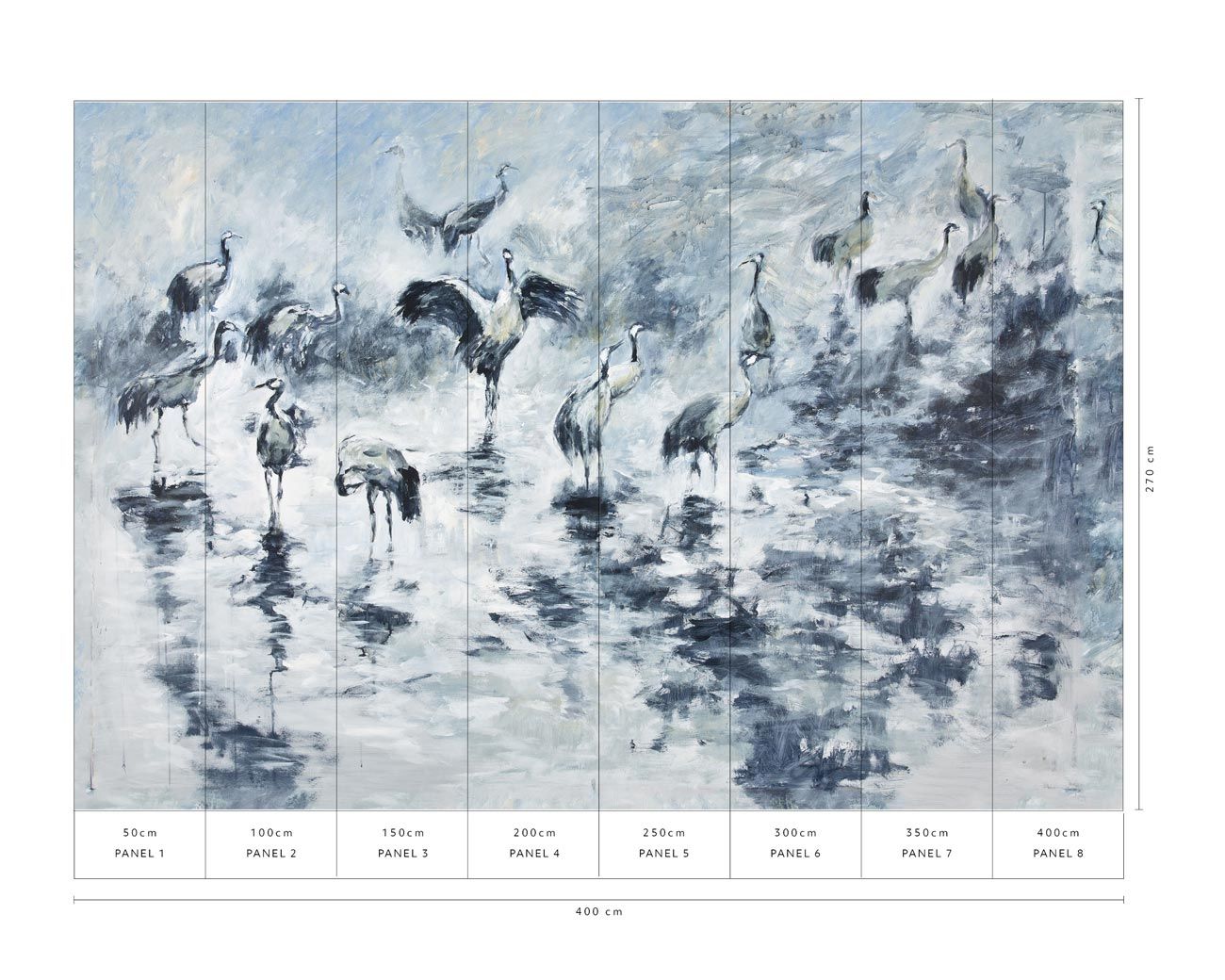 Vliestapete Aquarelloptik blau Erismann 222910