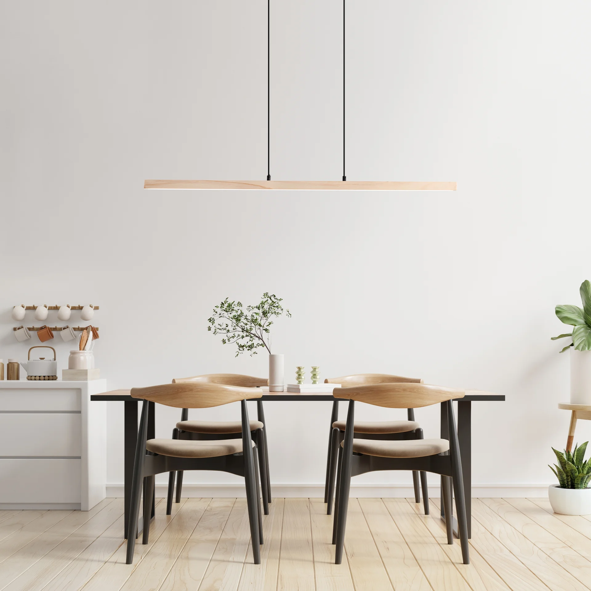 Pendelleuchte Anabelle - Holz Braun