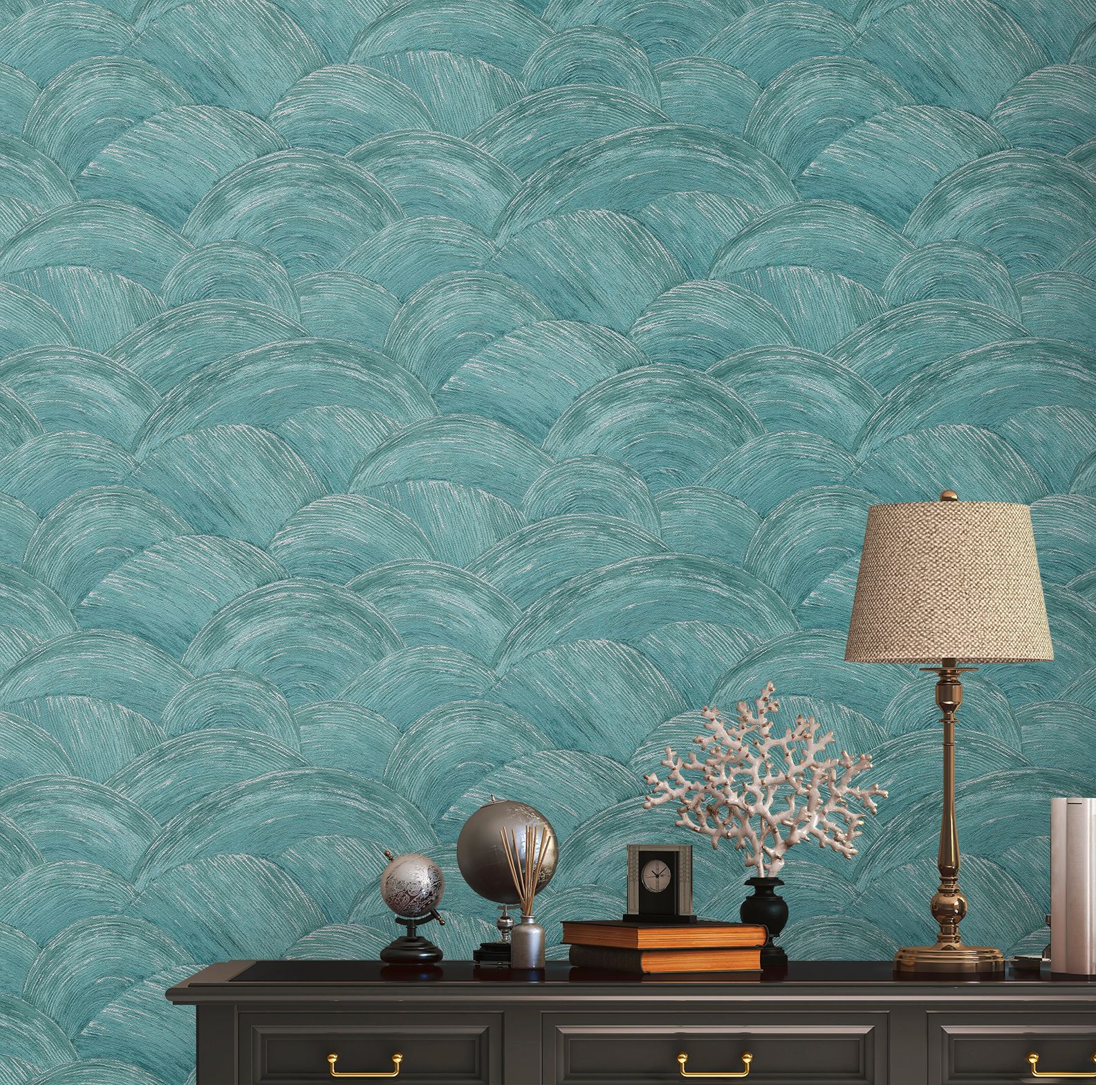 Livingwalls Travel Styles, Abstrakt, petrol 391052 Livingwalls Travel Styles, Abstrakt, petrol 391052