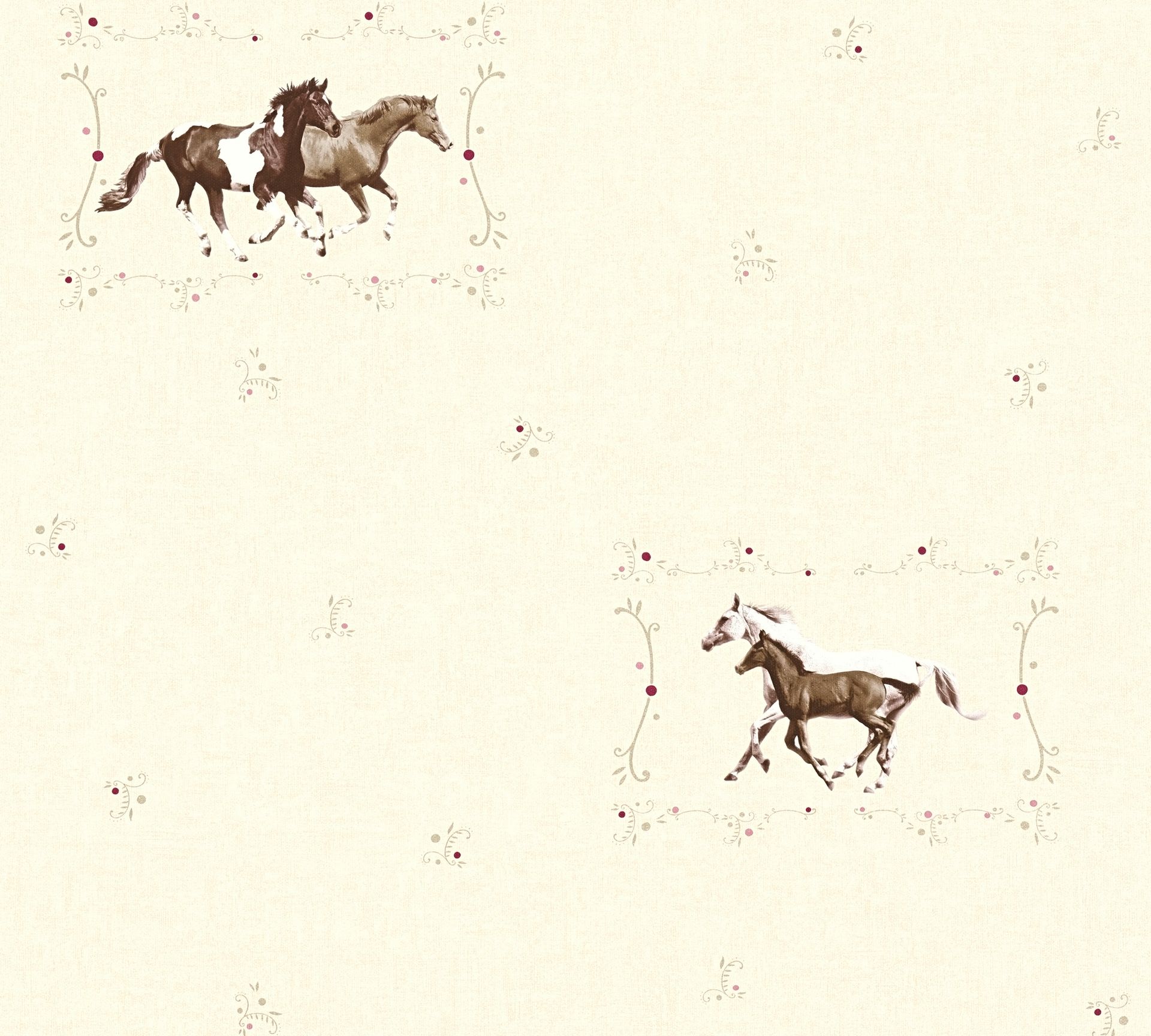 A.S. Création Little Stars 35837-2 Violett Natur Dekorbild
