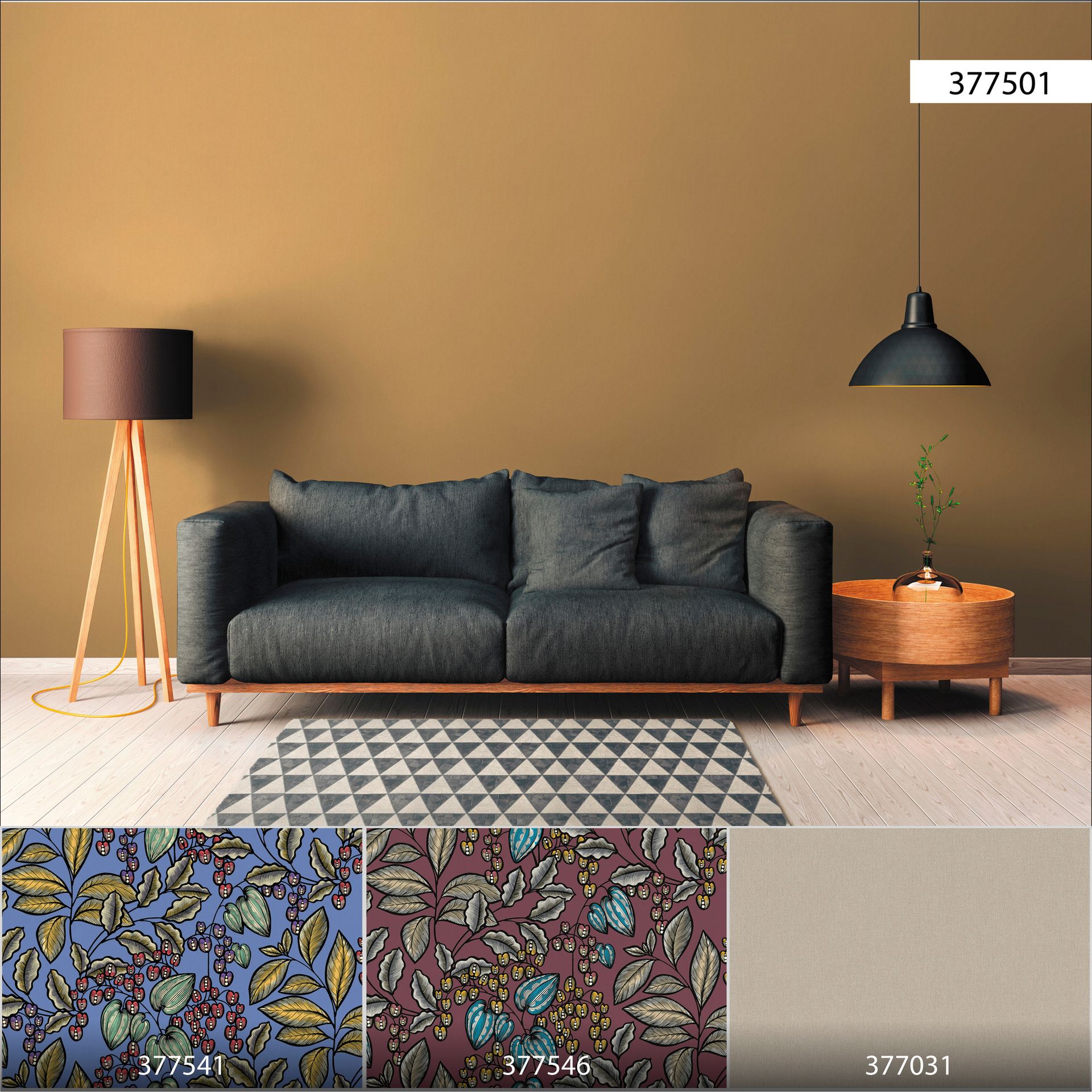 Raumbild 5 Architects Paper Floral Impression, Unis, gelb, braun 377501
