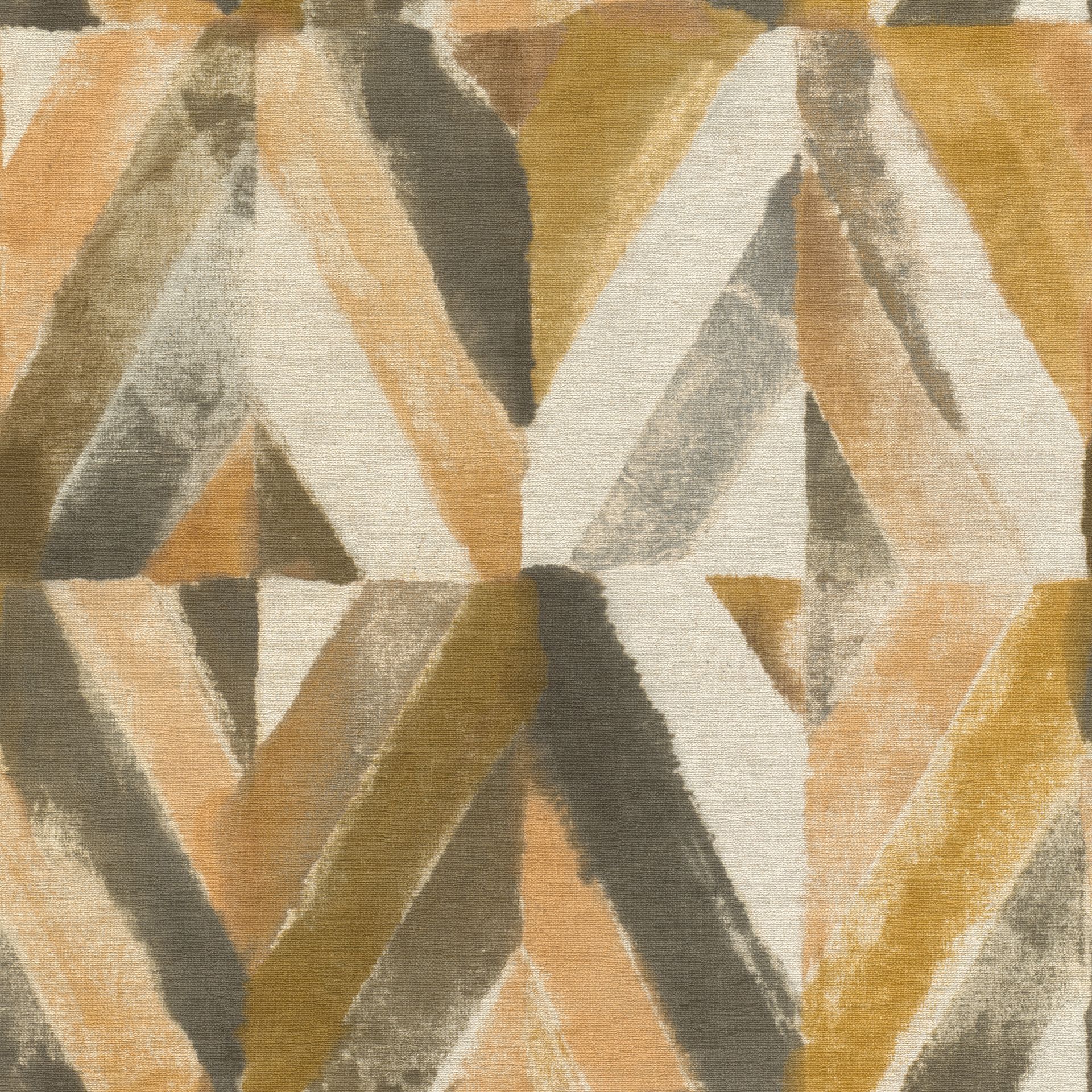 Rasch Kalahari, Geometrisch, braun oliv 704044 Dekorbild