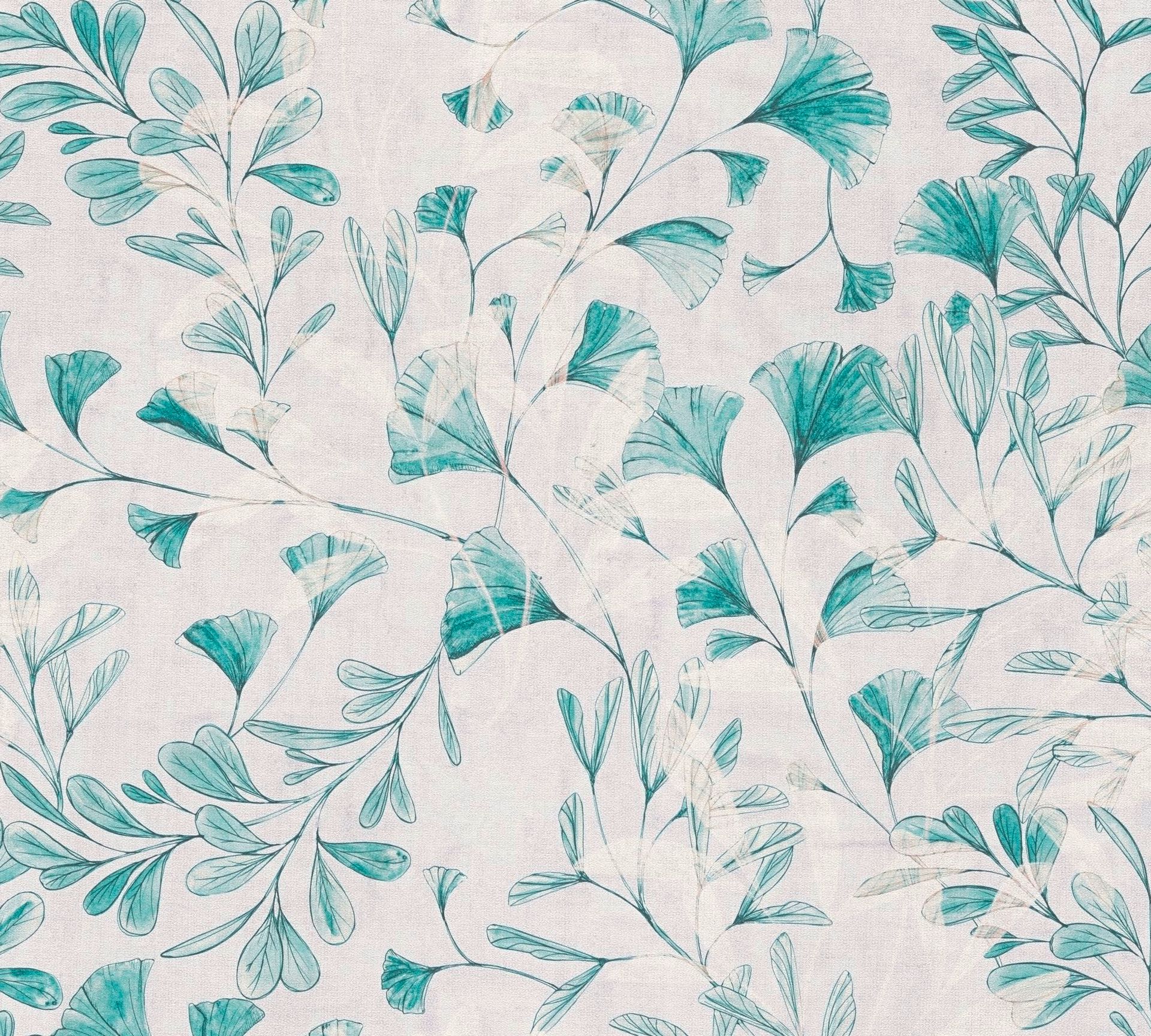 Vliestapete, Floral, blau 782234 Dekorbild