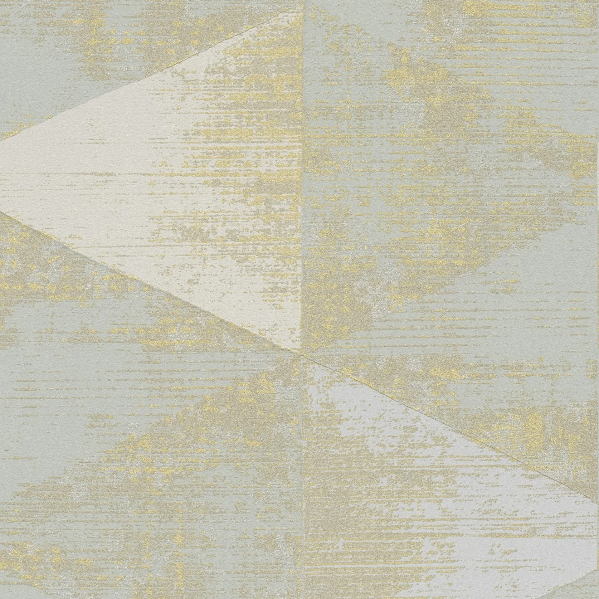A.S. Création Geo Effect, 3D Tapete, grau, gelb 383531 Dekorbild