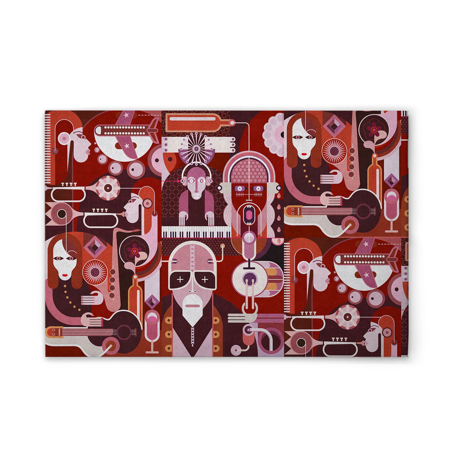 Leinwand Wall of Sound II 120 x 80 cm