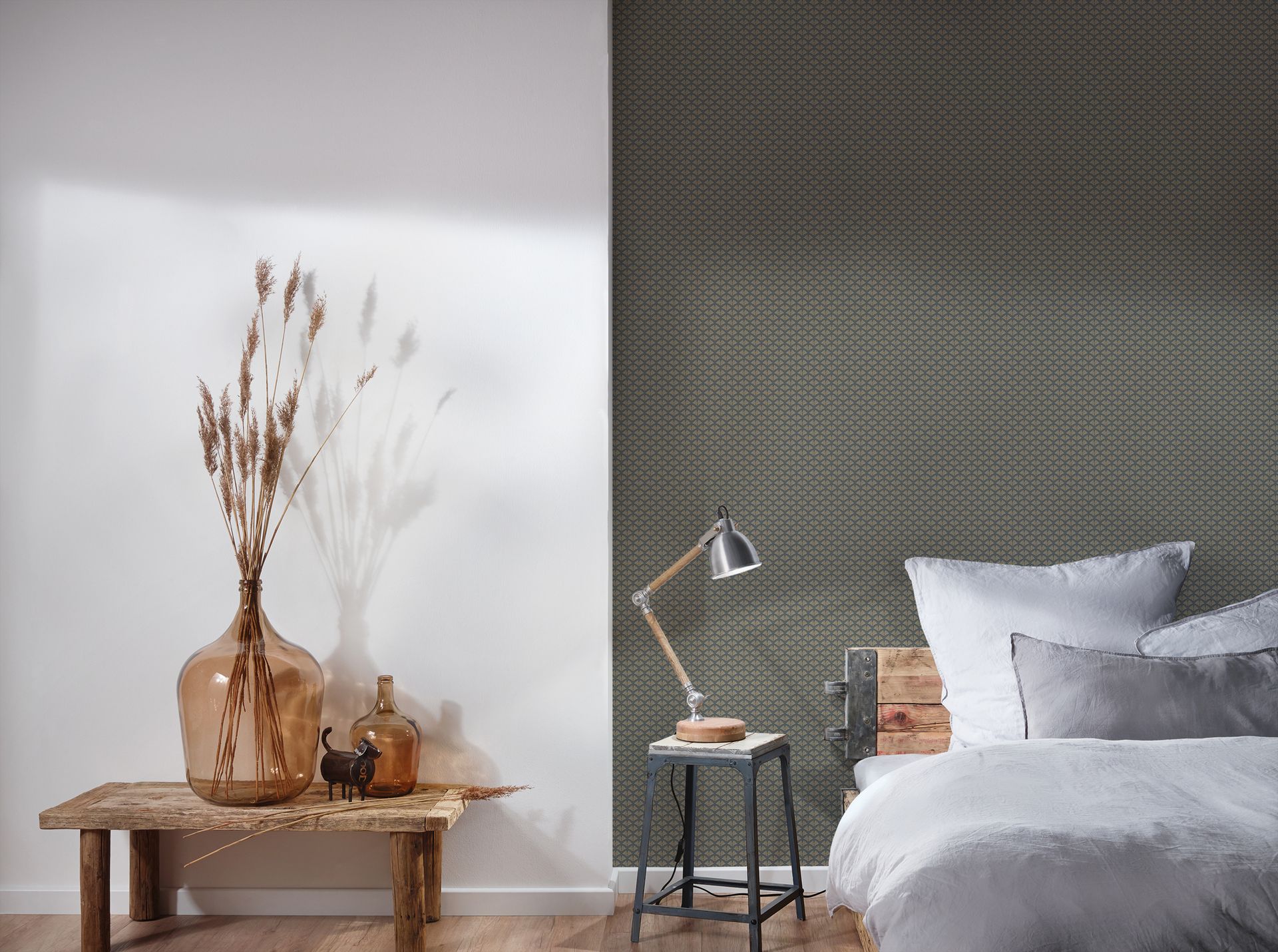 A.S. Création Trendwall 2, Art Deco Tapete, grau, gold 379583
