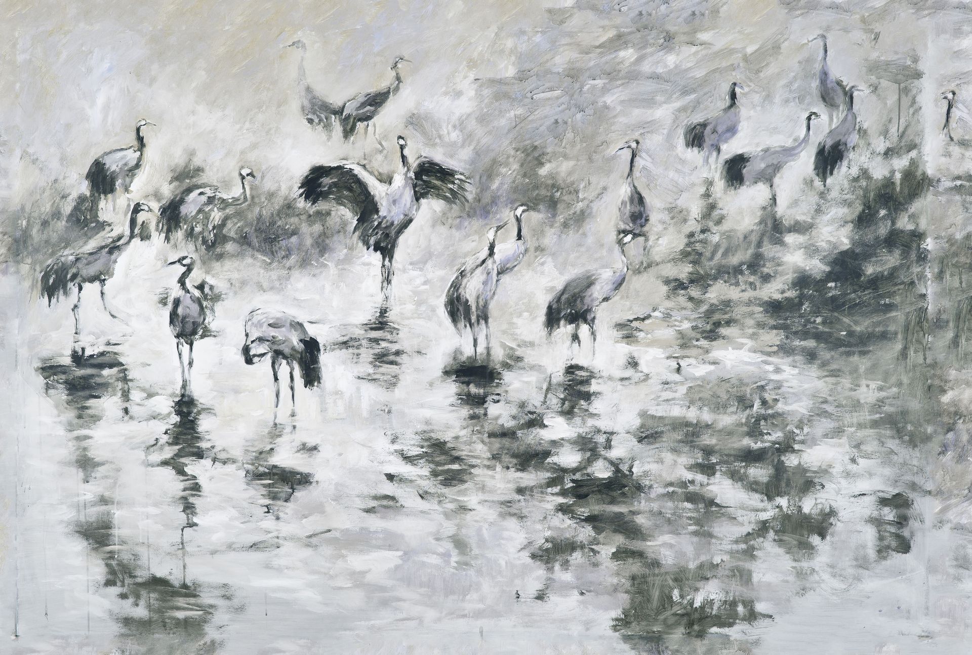 Vliestapete Aquarelloptik grau Erismann 222920 Vliestapete Aquarelloptik grau Erismann 222920