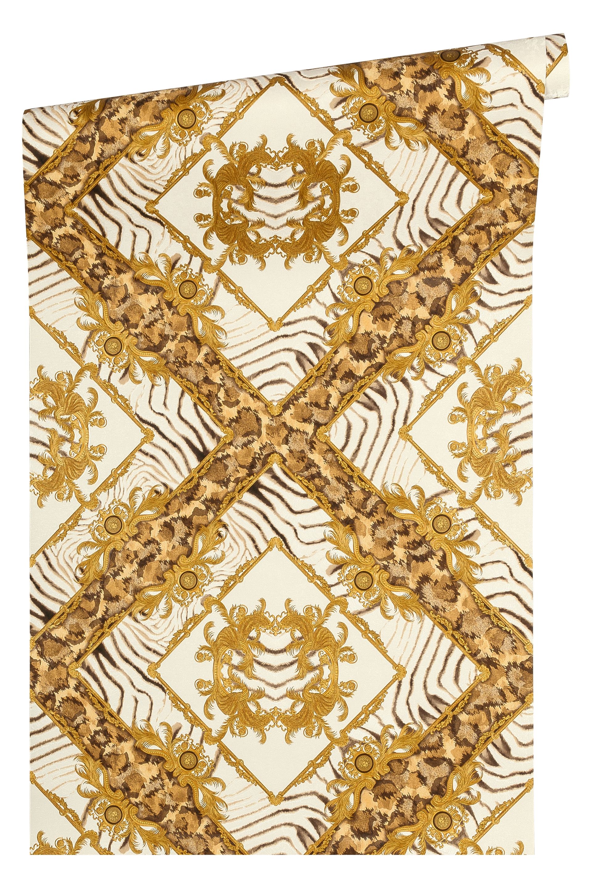 Versace wallpaper Versace 3, Design Tapete, gold, creme 349043