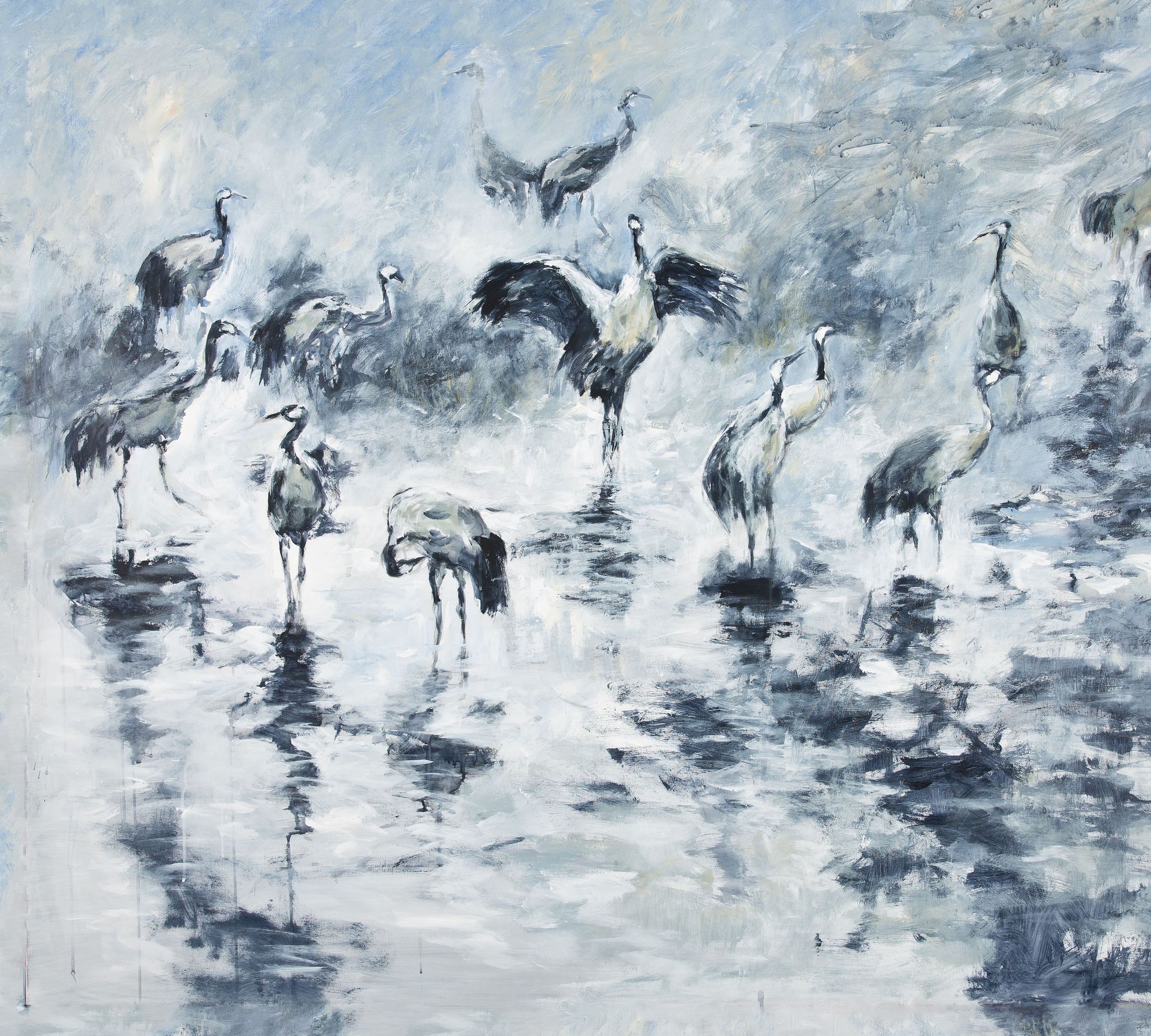 Vliestapete Aquarelloptik hellblau Erismann 222915 Vliestapete Aquarelloptik hellblau Erismann 222915