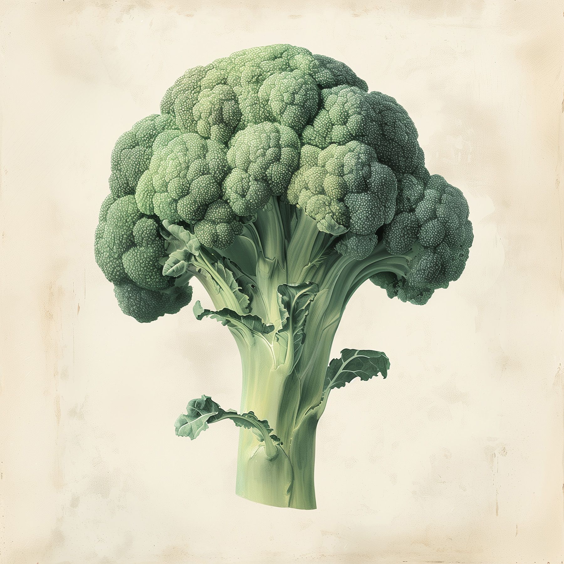 Leinwand Brokkoli 40 x 40 cm