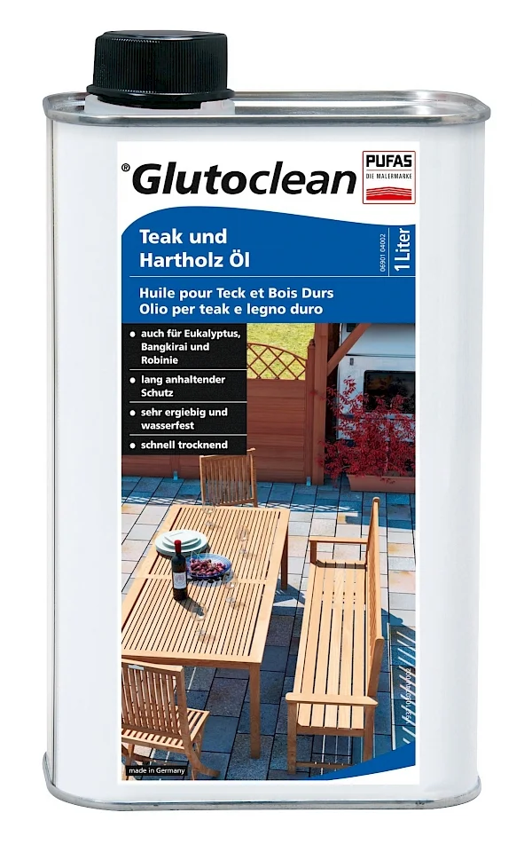 Pufas Glutoclean Hartholz undTeak-Öl 1 l